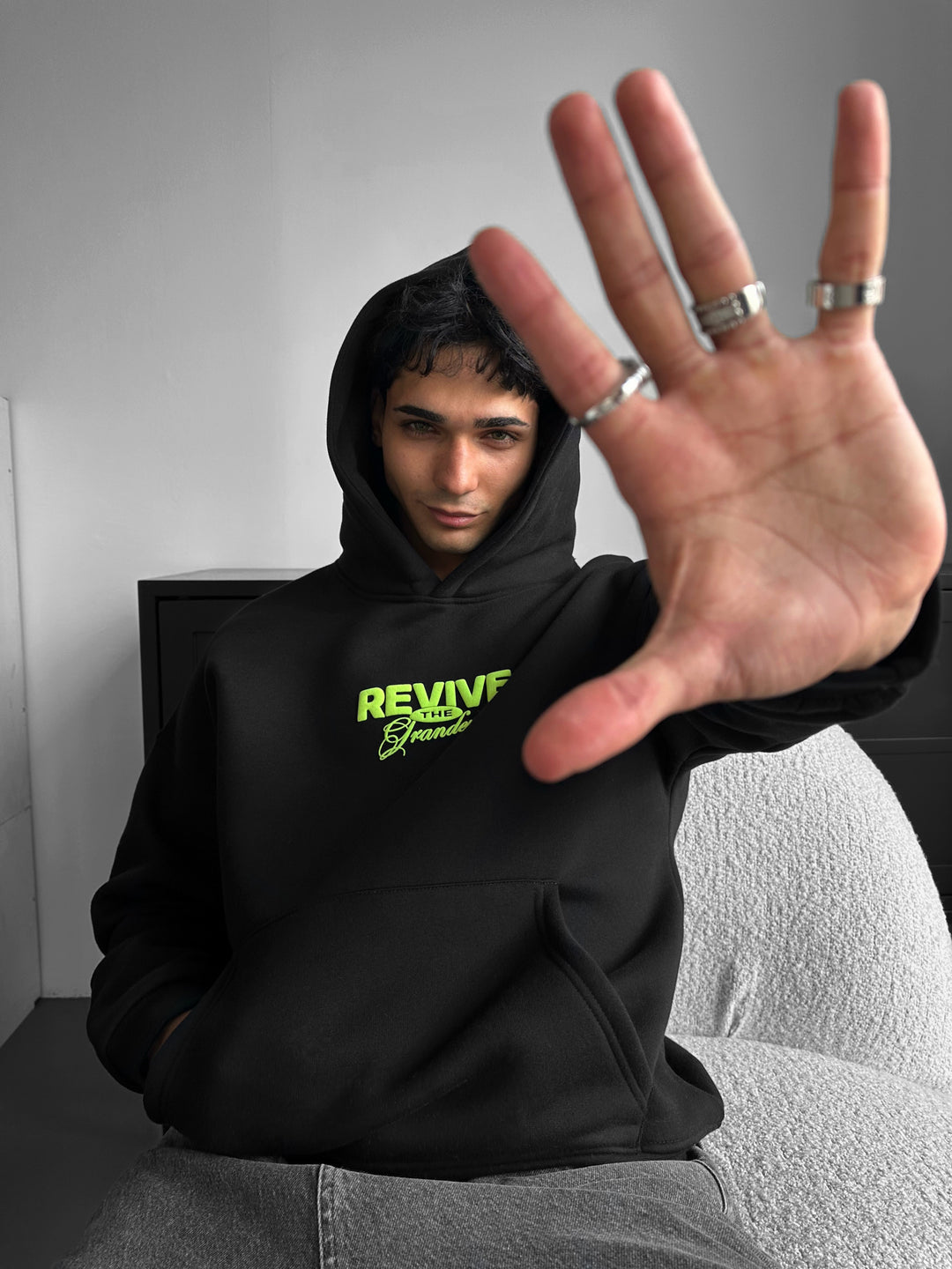 Oversize Revive Hoodie - Black