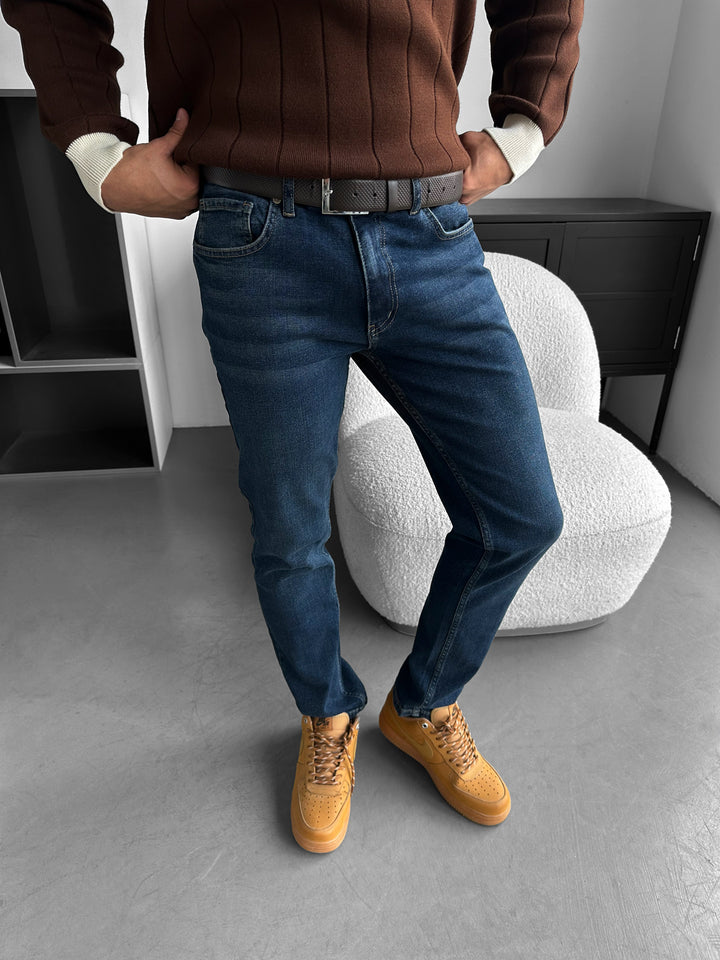 Regular Fit Jeans - Dark Blue