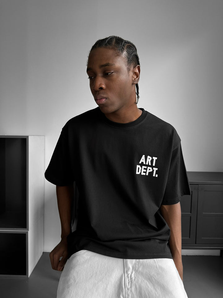 Oversize Art Dept. T-shirt - Black and White
