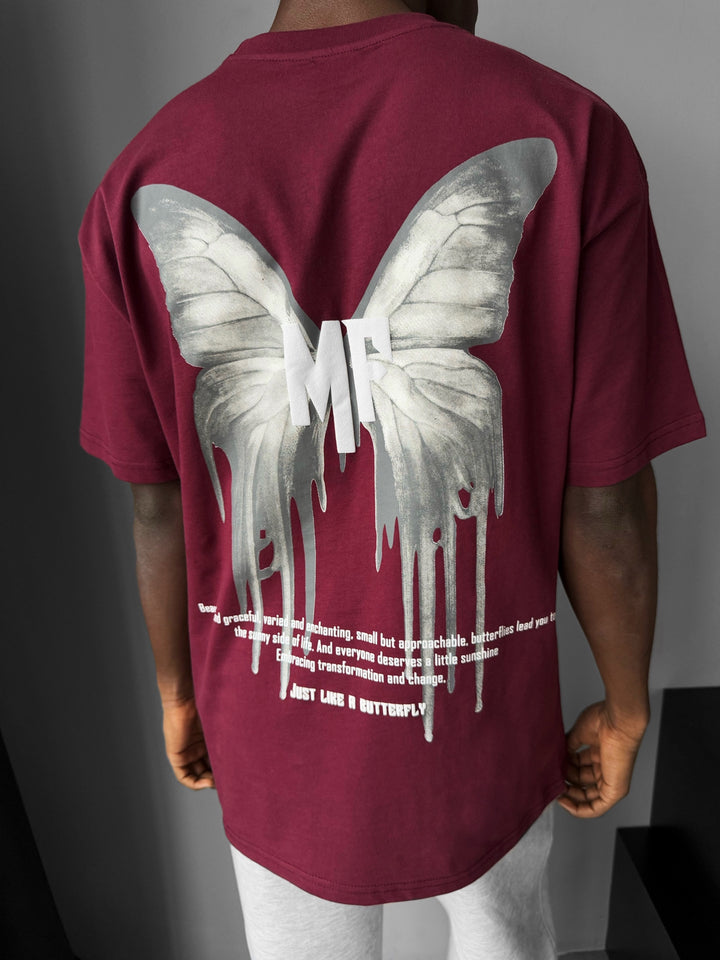 Oversize 'Like a Butterfly' T-Shirt - Port Royale