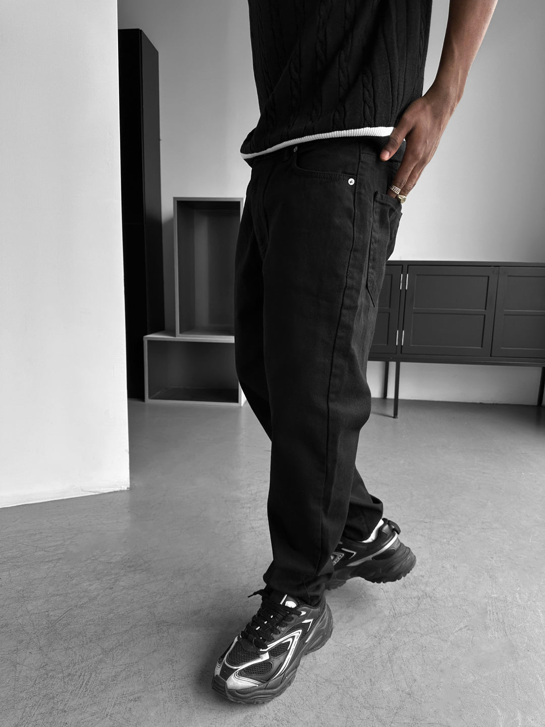 Boyfriend Jeans - Black