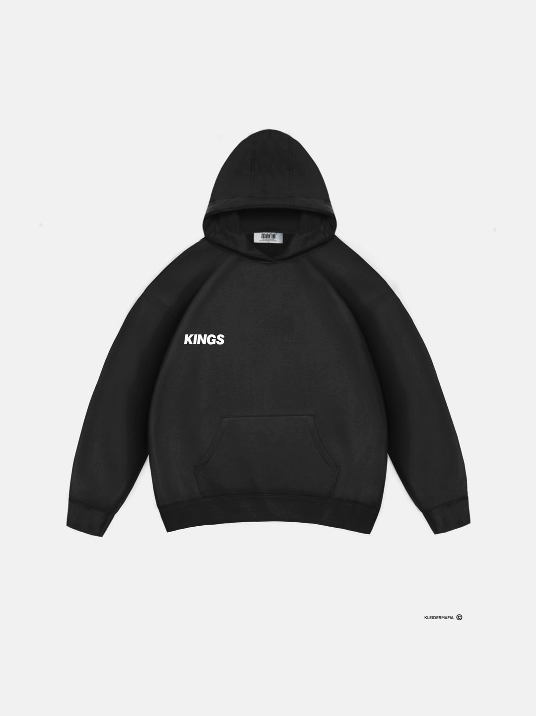 Oversize Kings Hoodie - Black and Red