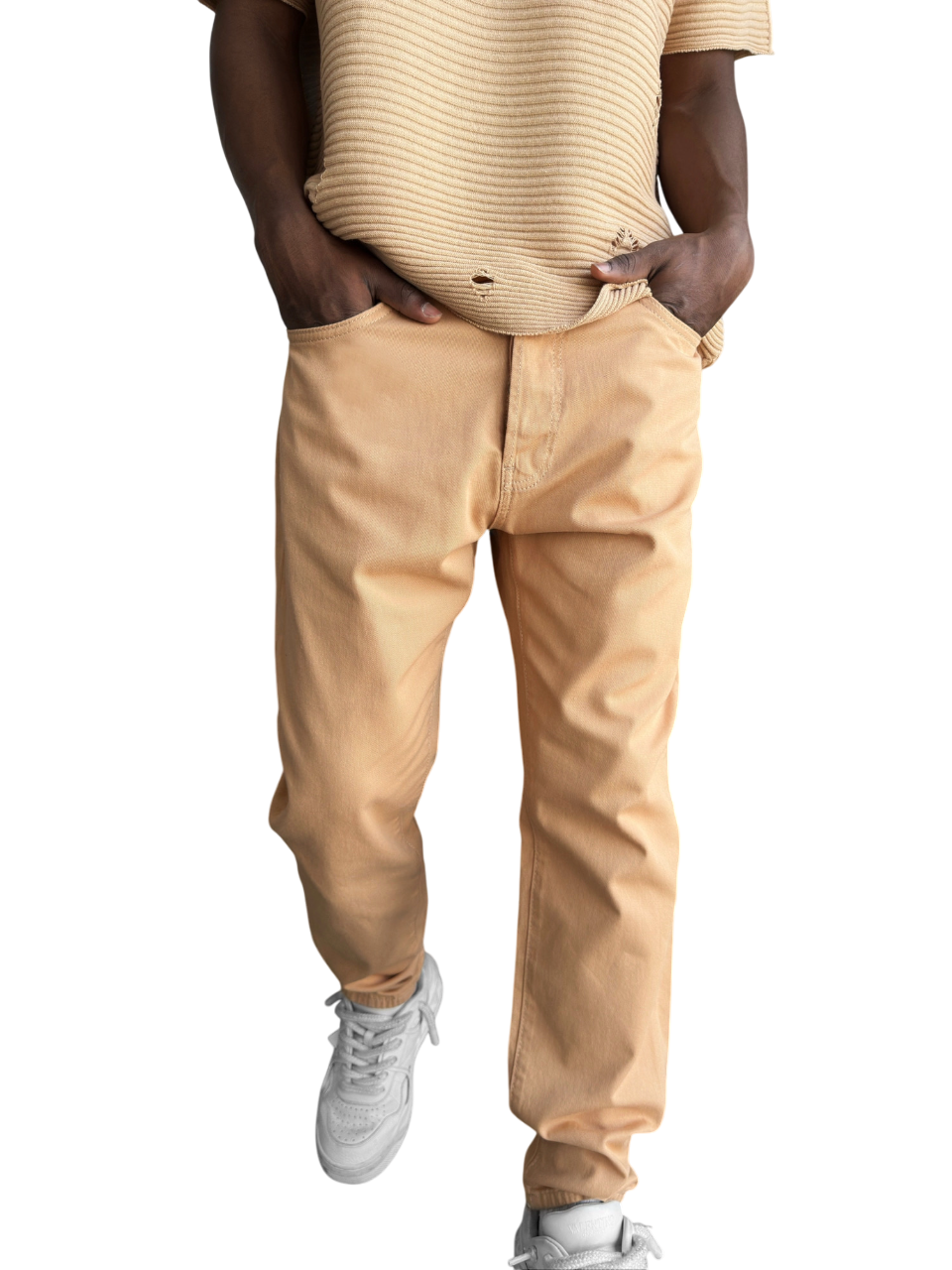 Boyfriend Jeans - Camel
