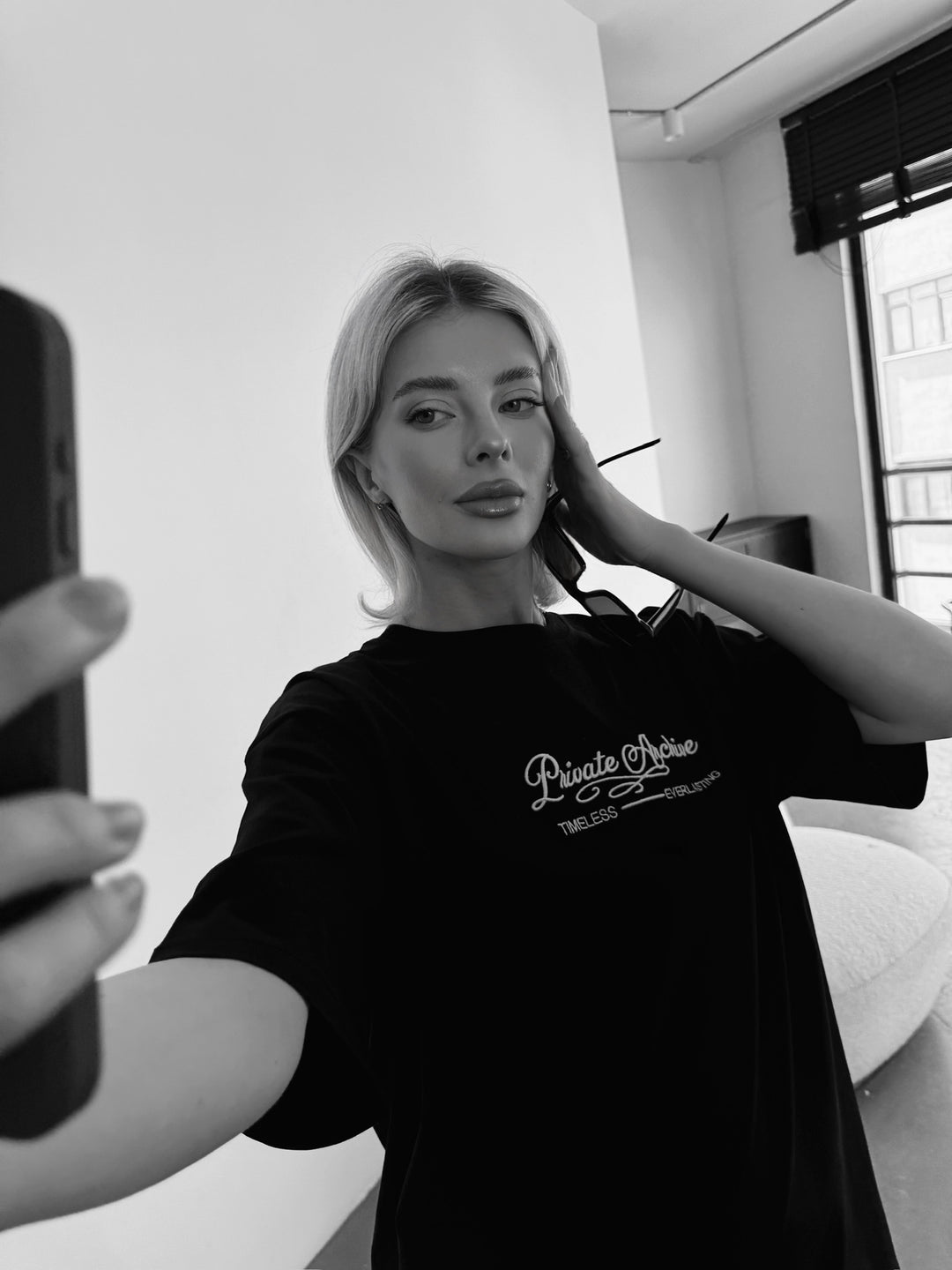Oversize Private Archive T-Shirt - Black