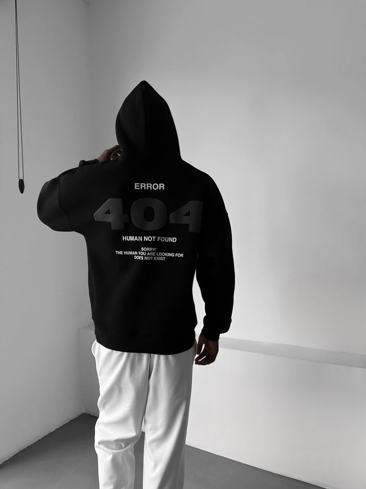 Oversize 404 Hoodie - Black
