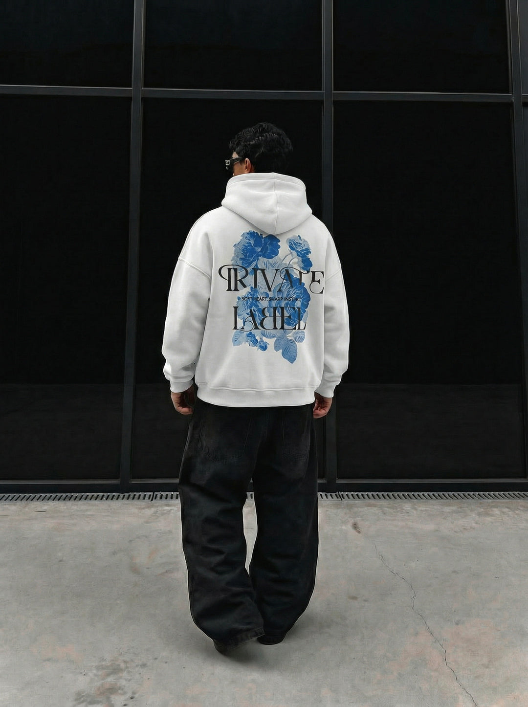 Oversize Private Label Hoodie - Ecru