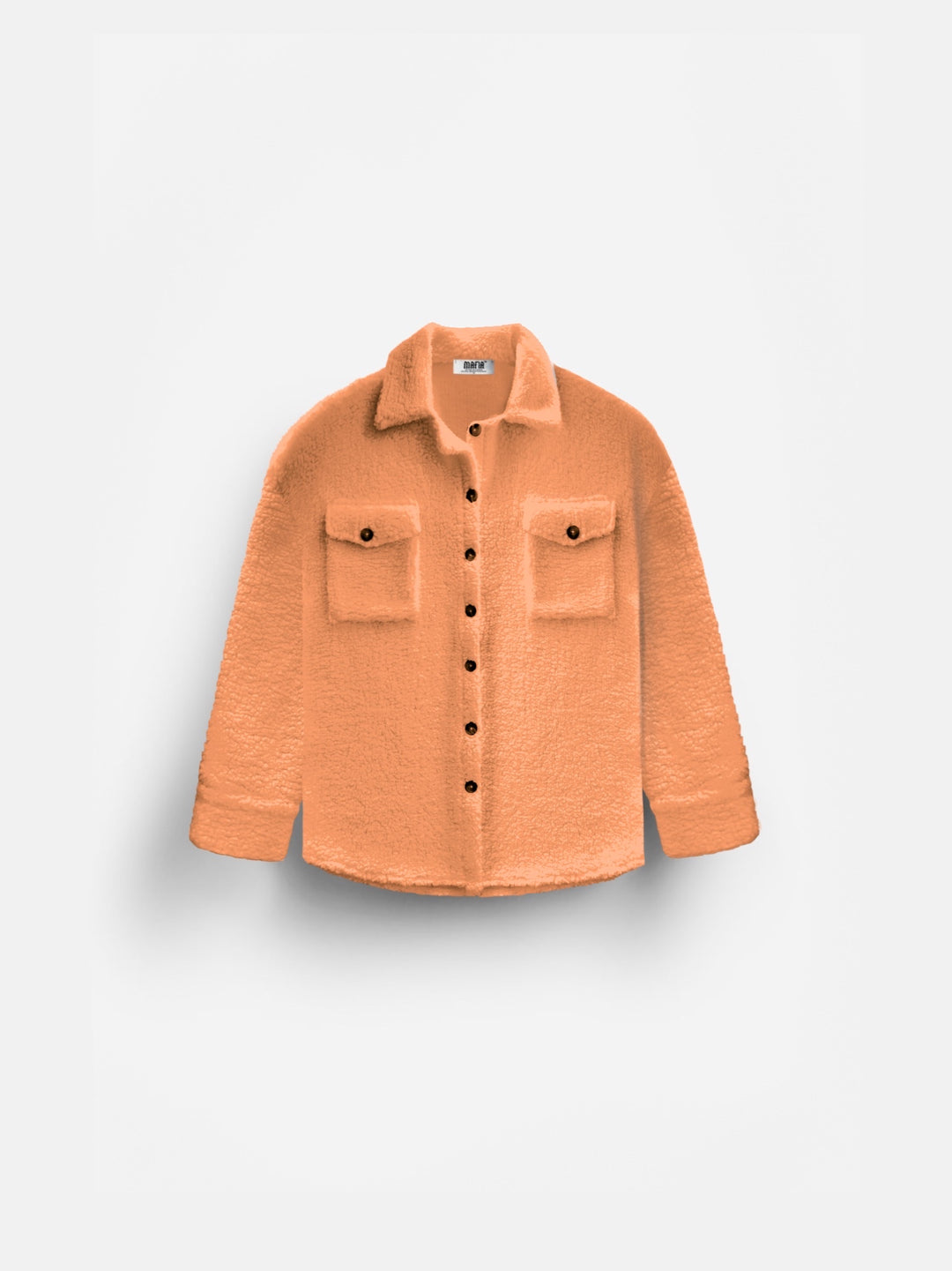 Oversize Plush Shirt - Buff Orange