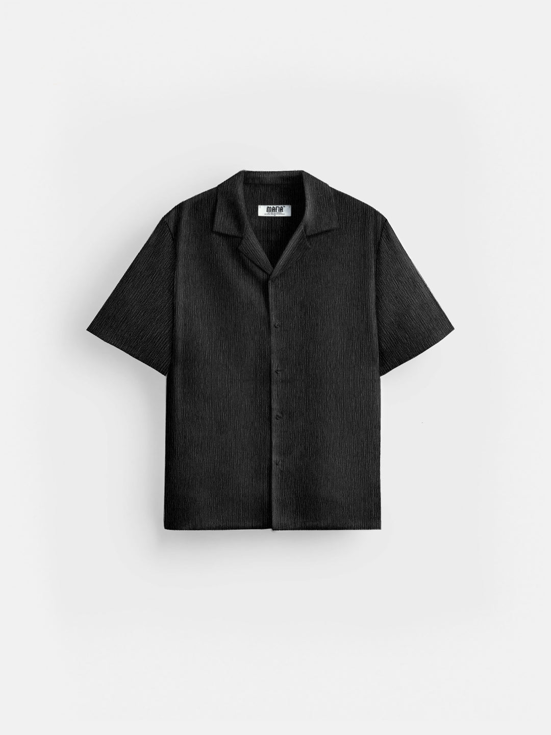 Oversize Crepe Shirt - Black