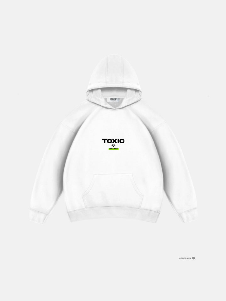 Oversize Toxic Hoodie - White