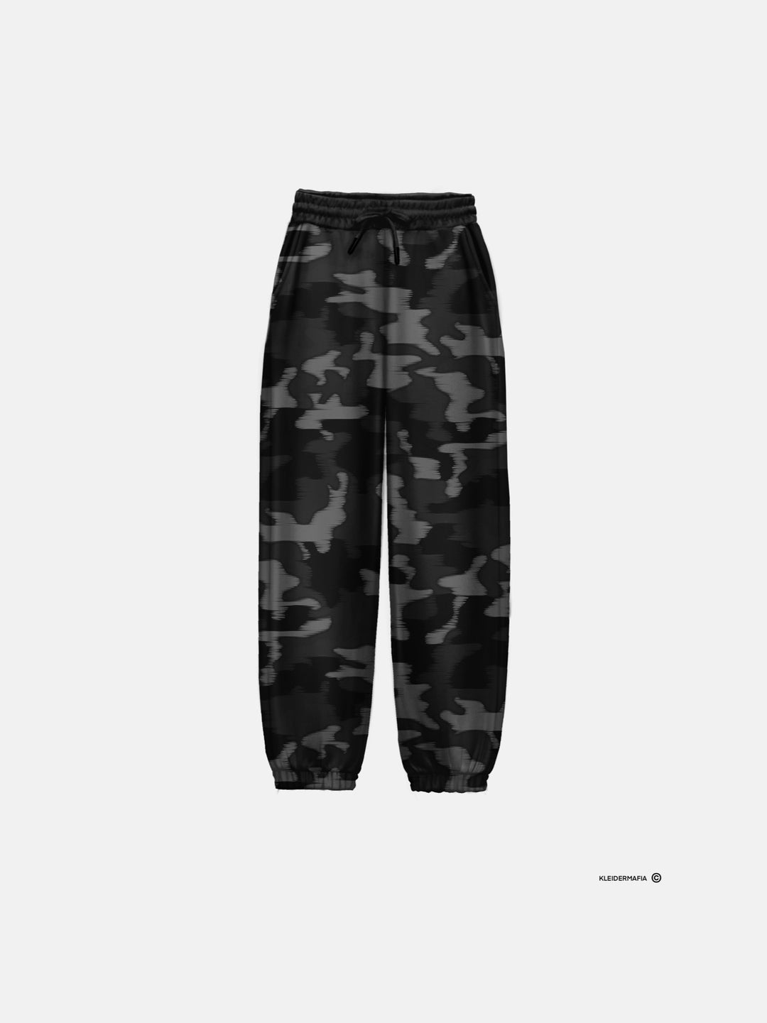 Women Camouflage Sweatpants - Black