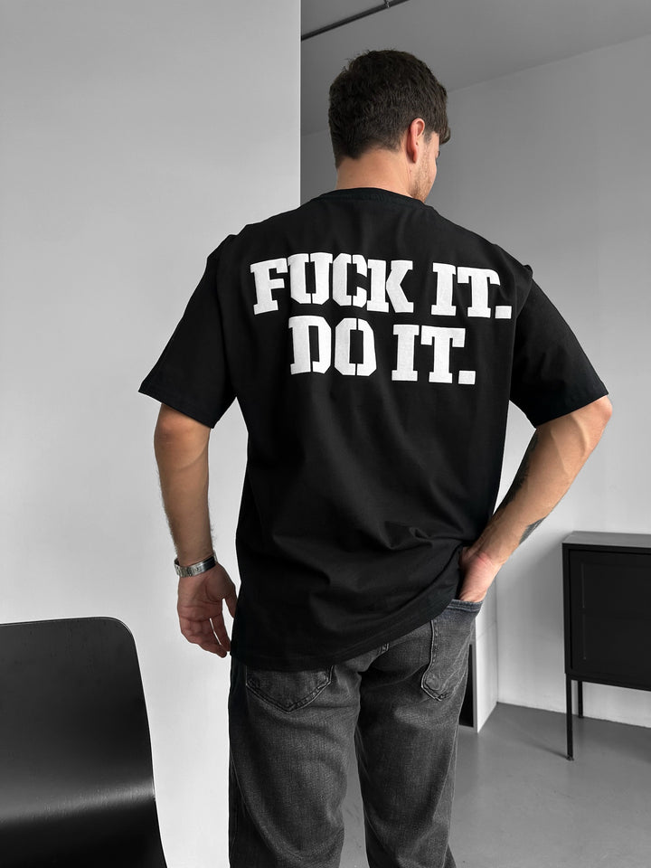 Oversize Do It T-shirt - Black