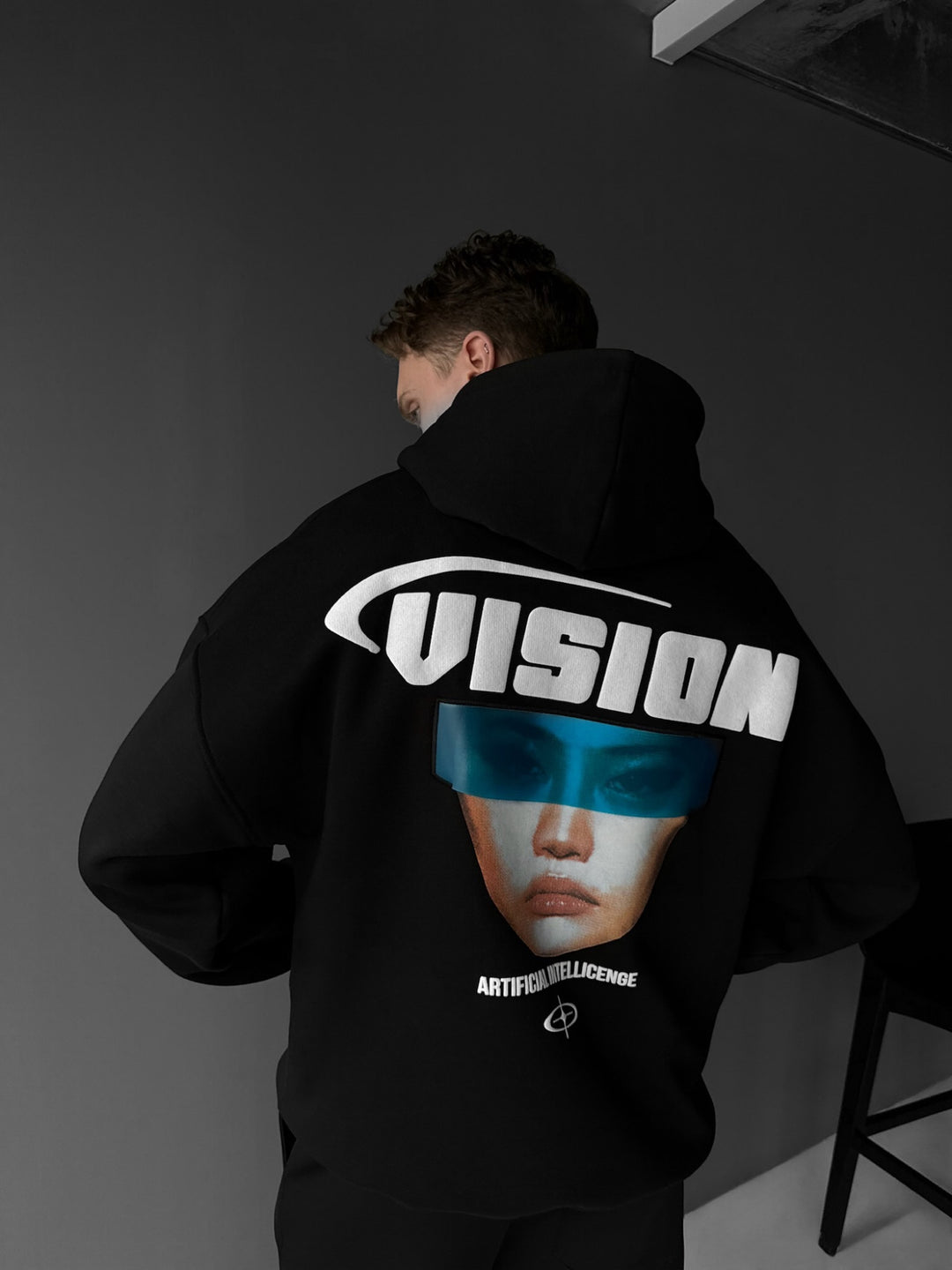 Oversize Vision Hoodie - Black