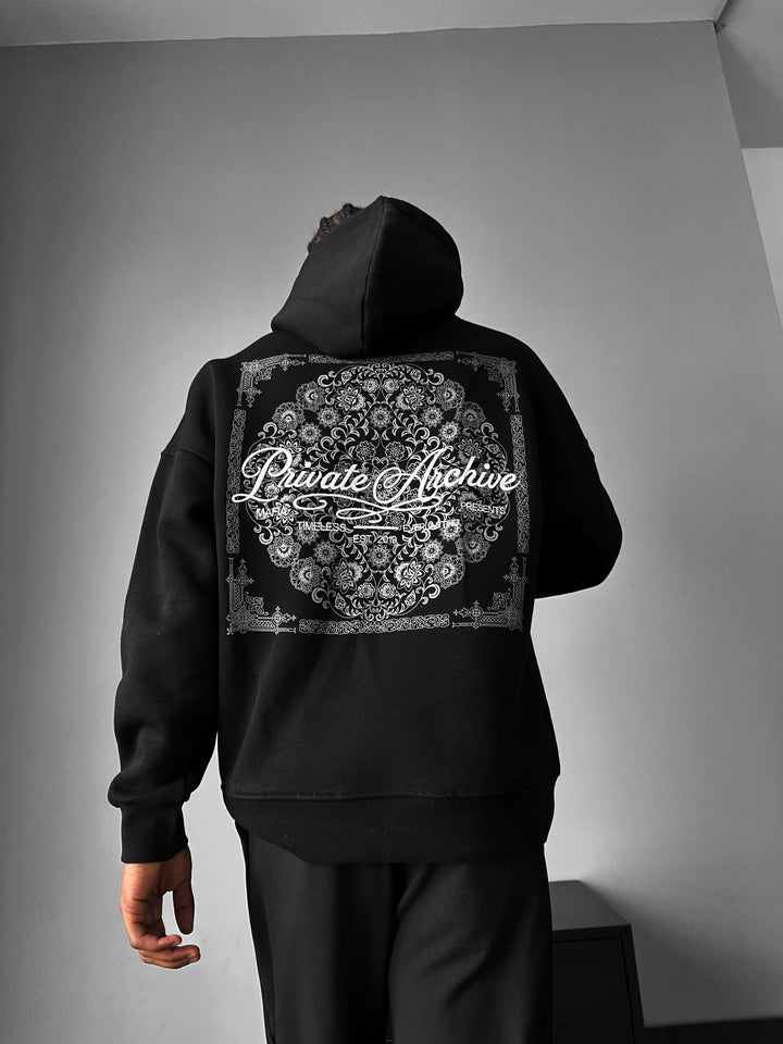 Oversize Private Archive Hoodie - Black