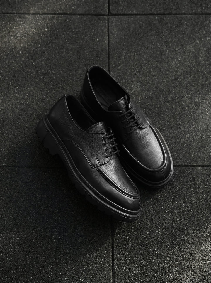 Casual Leather Shoes - Black