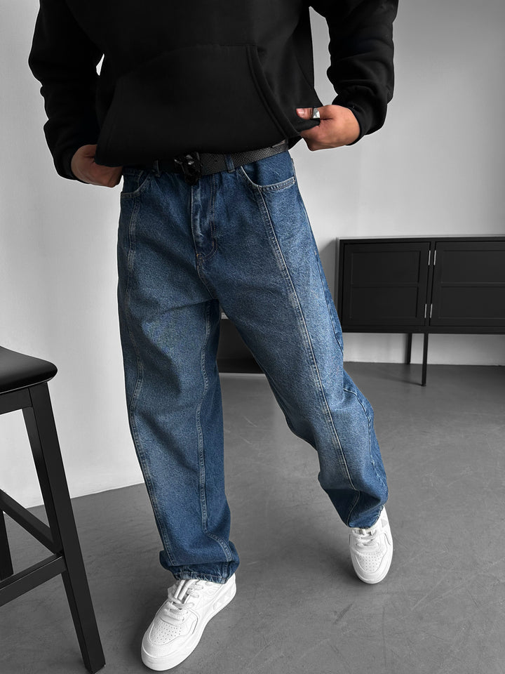 Front Line Baggy Jeans - Blue
