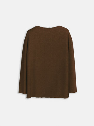 Regular Fit Knit Sweater - Brown