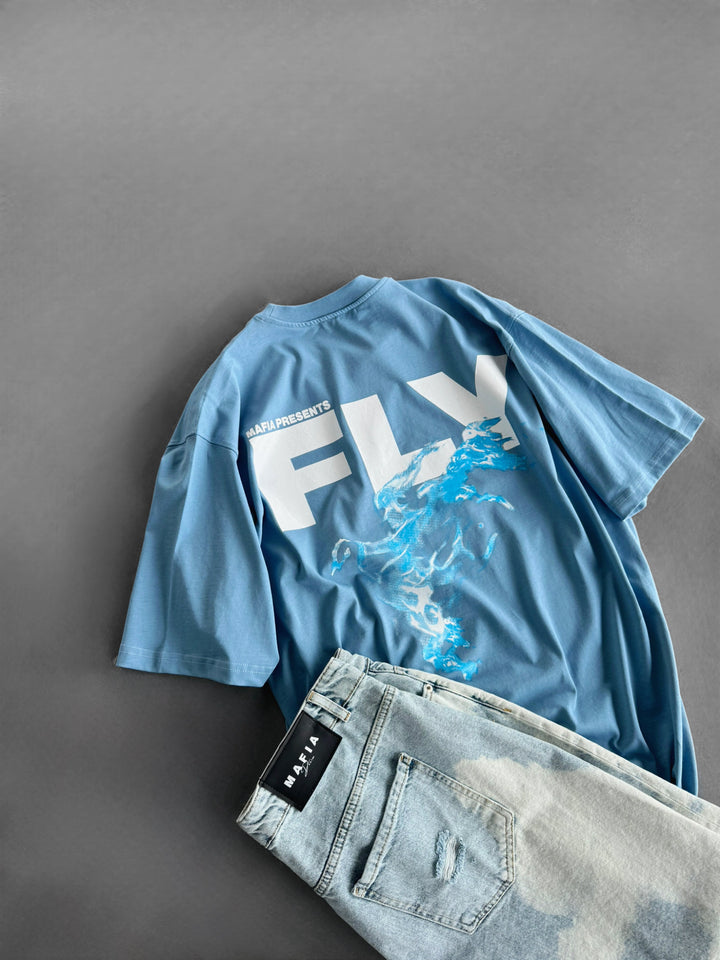 Oversize Fly T-shirt - Blue