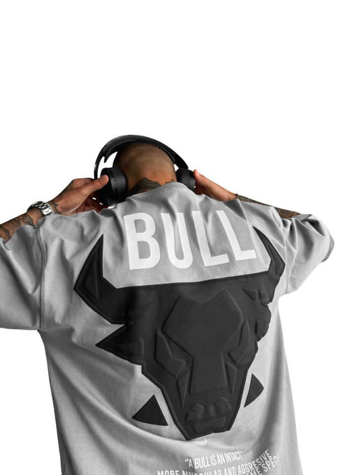Oversize Bull T-shirt - Grey and Black