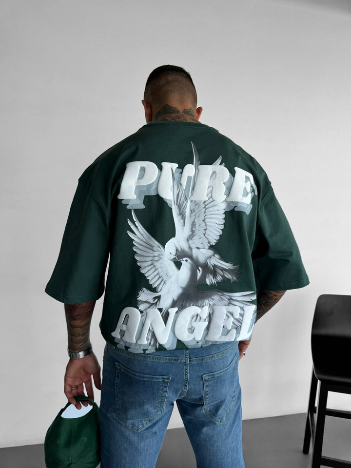 Oversize Pure Angel T-shirt - Petrol