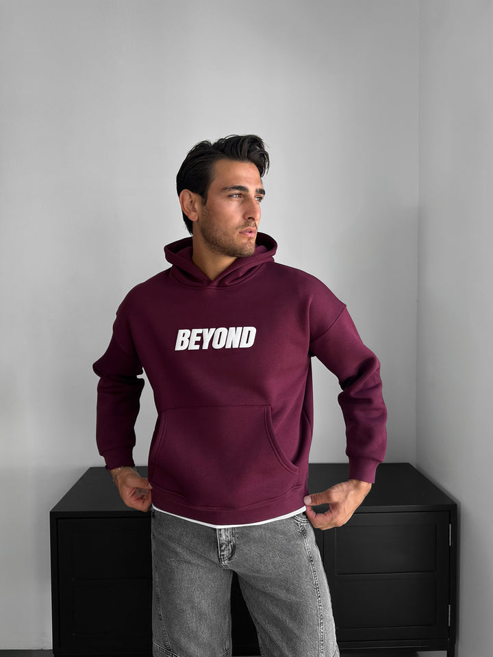 Oversize Beyond Hoodie - Bordeaux