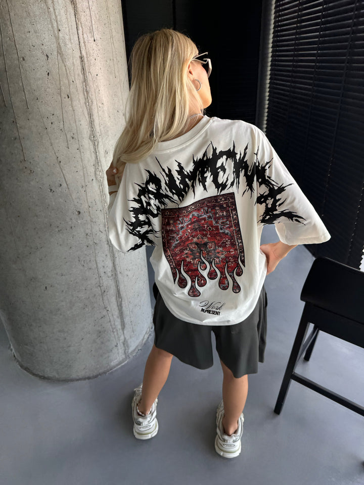 Oversize Experimental T-Shirt - Ecru