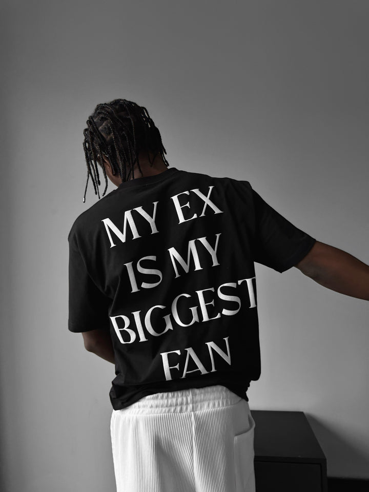 Oversize "EX" T-Shirt - Black