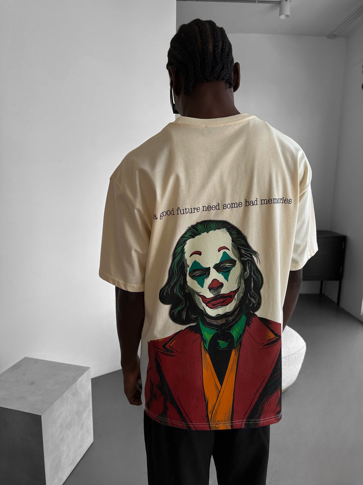Oversize "Future Memories" T-Shirt - Antique White