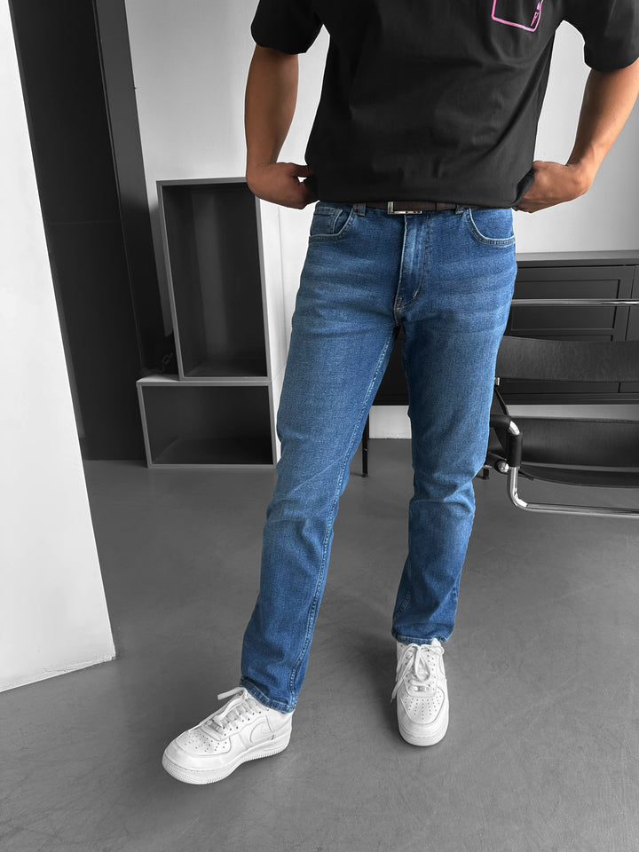 Baggy Fit Jeans - Dark Blue