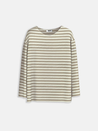 Regular Fit Thin Striped Sweater - Beige