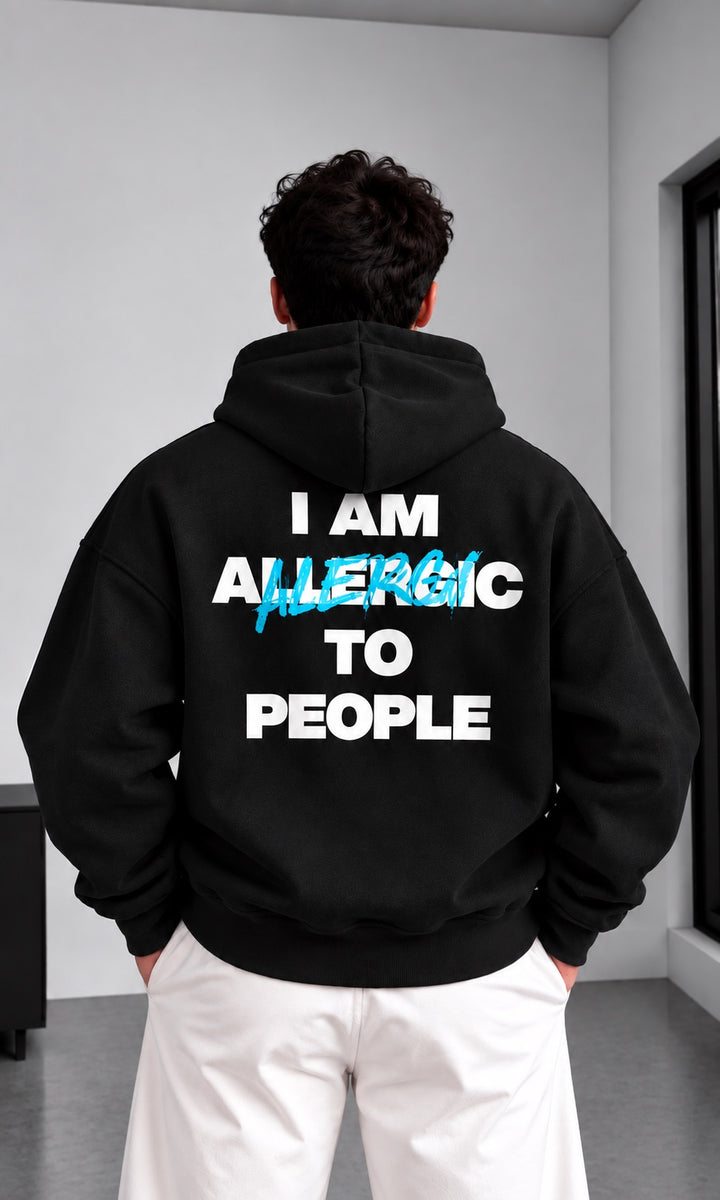 Oversize Allergic Hoodie - Black