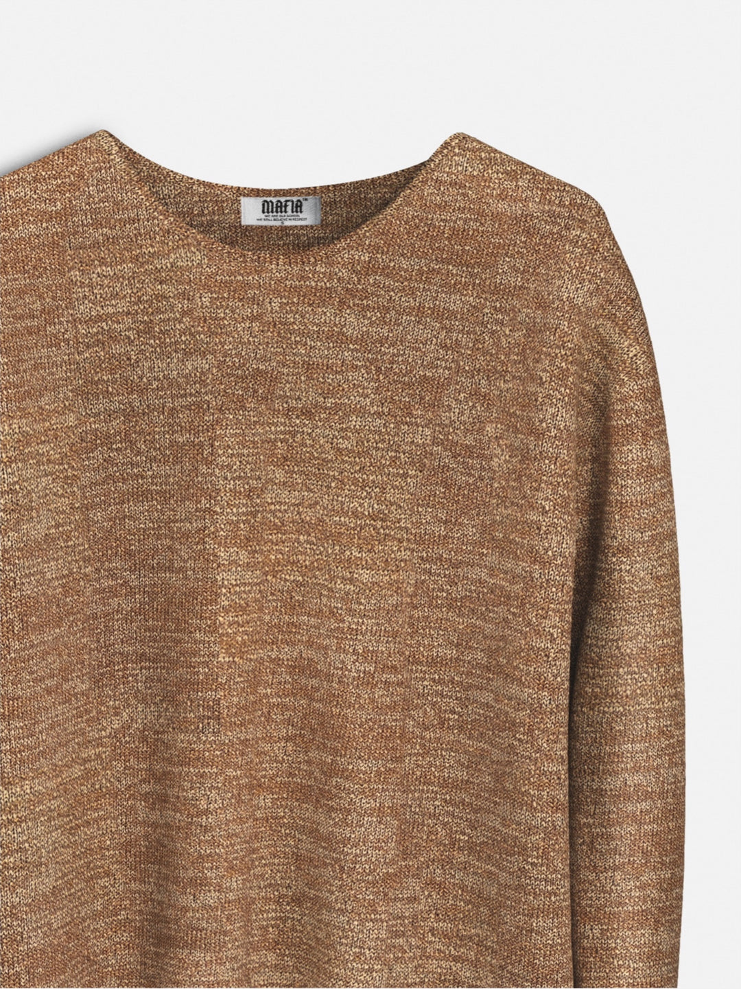 Oversize Long Arm Sweater - Beige