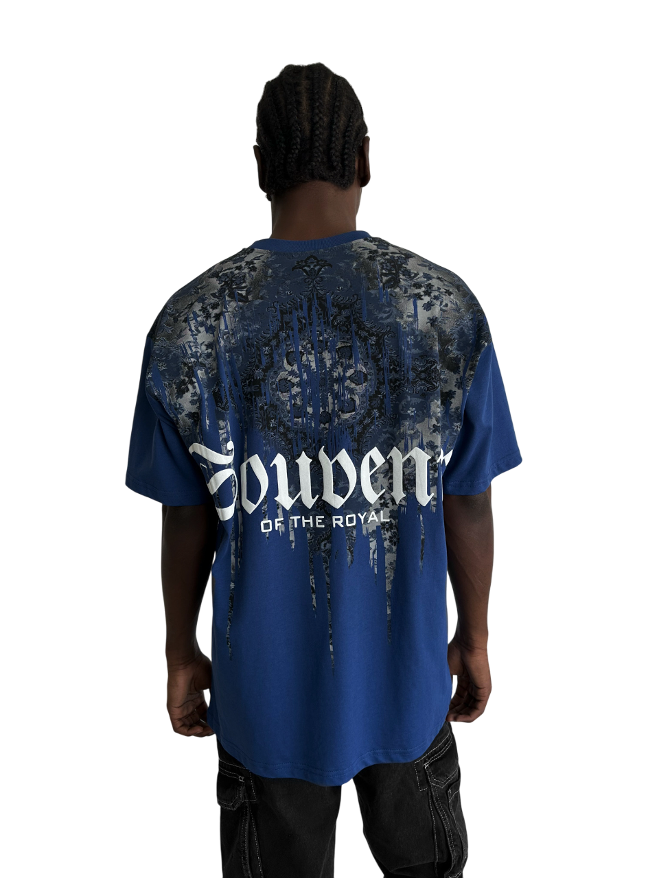 Oversize Souvenir T-Shirt - Navy Peony