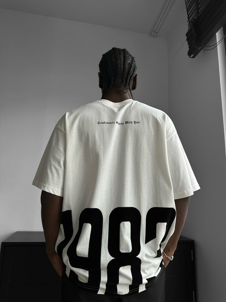 Oversize 1983 T-shirt - Ecru
