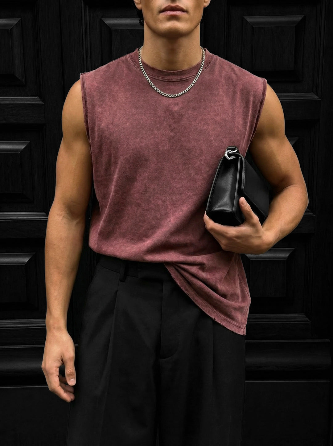 Oversize Washed TankTop - Bordeaux
