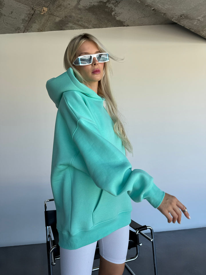 Oversize Basic Hoodie - Beveled Glass