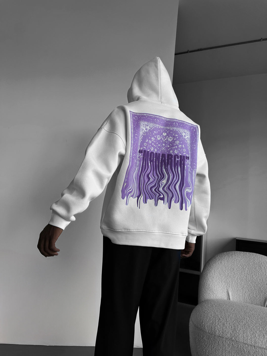Oversize Monarch Hoodie - Ecru