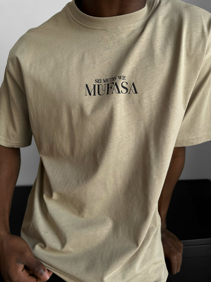 Oversize Lion T-Shirt - Beige