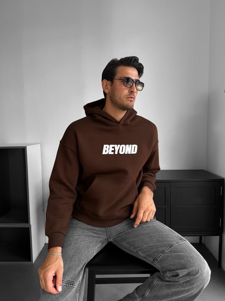 Oversize Beyond Hoodie - Brown