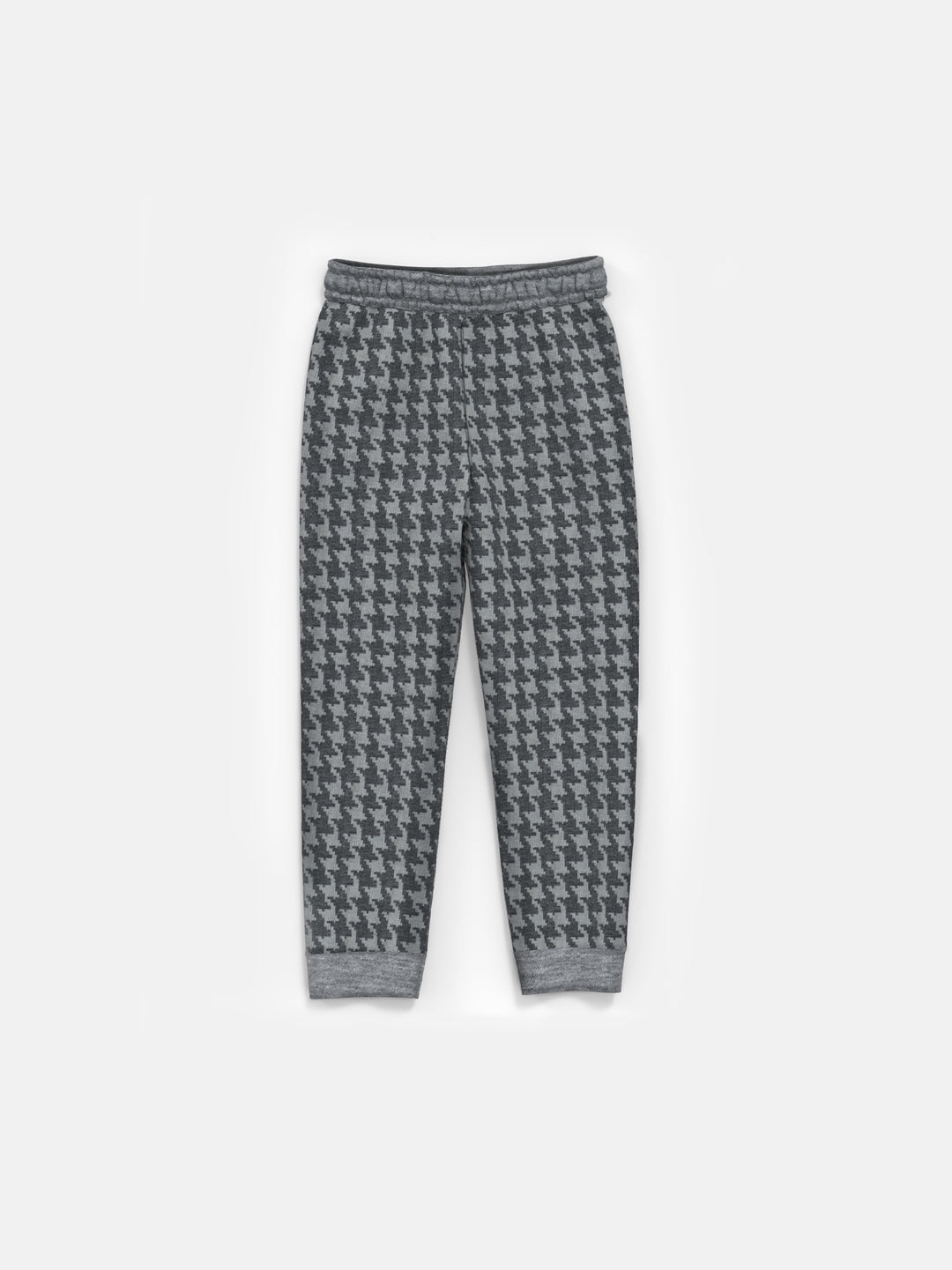 Loose Fit Houndstooth Jogger - Anthracite