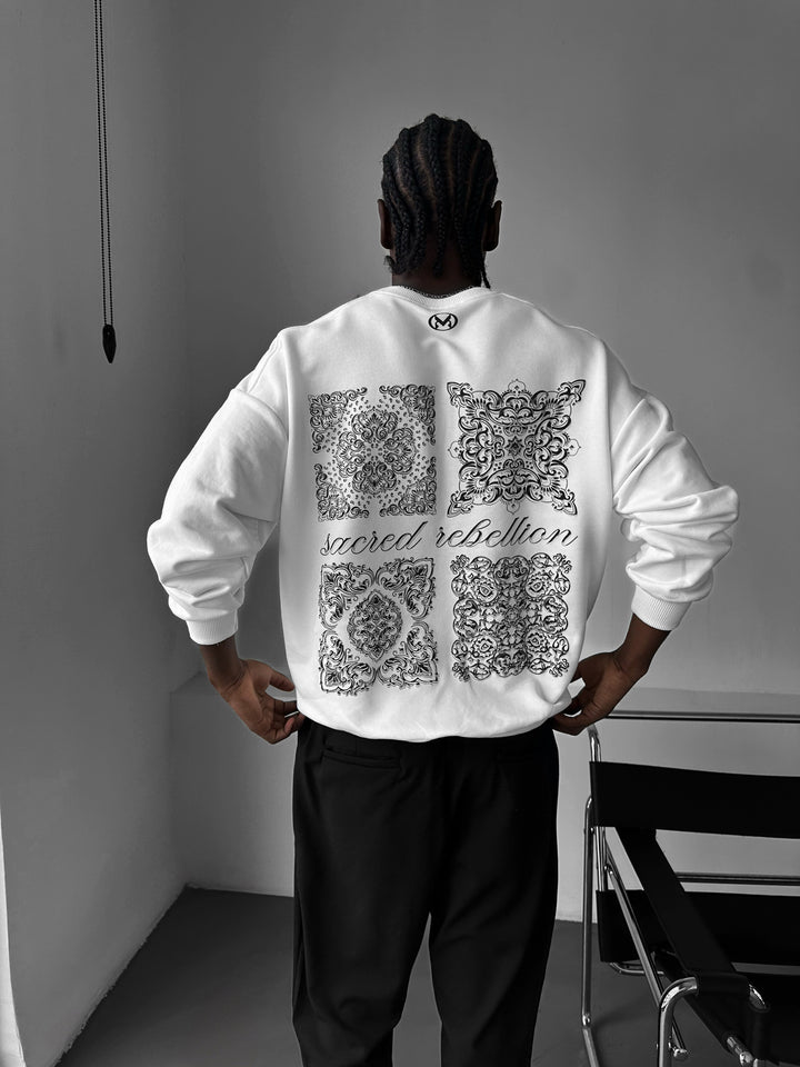 Oversize Sacred Rebellion Sweater - Ecru