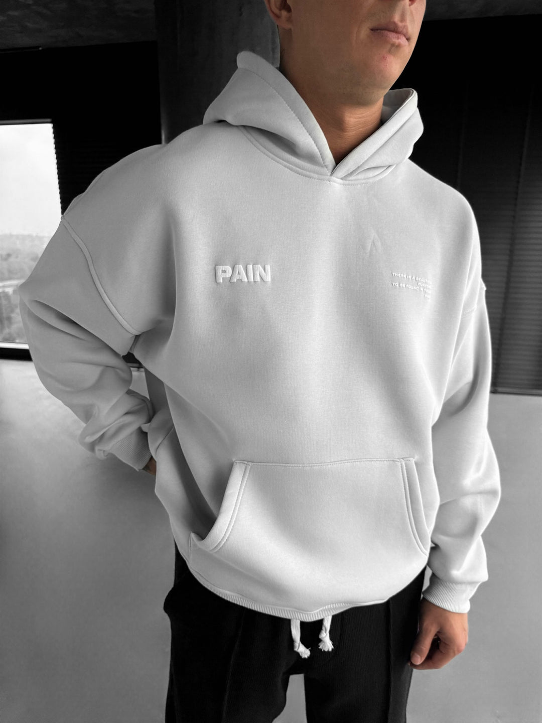 Oversize Pain Hoodie - Grey