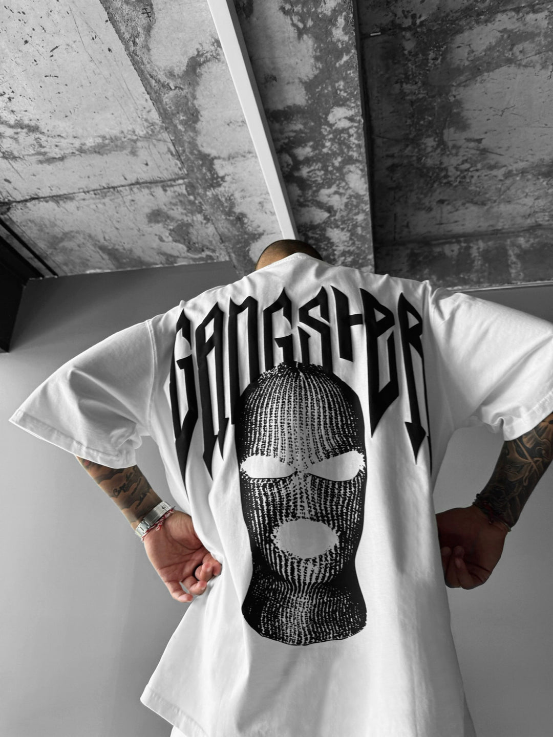 Oversize Gangster T-shirt - Ecru