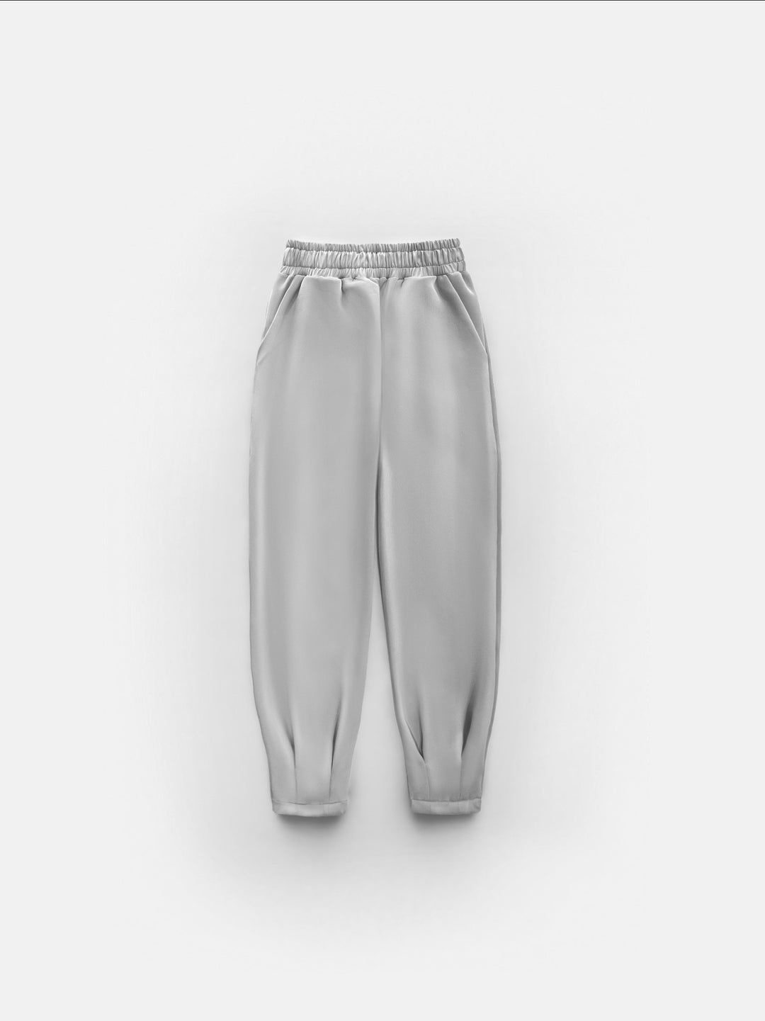 Diver Fabric Chic Trousers - Grey