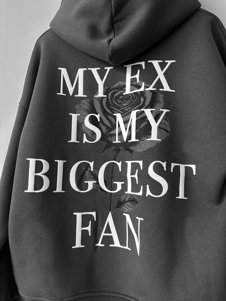 Oversize “EX” Hoodie - Anthracite