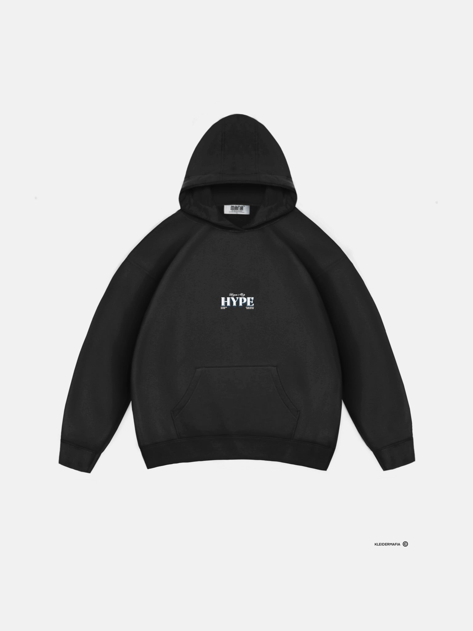 Black hype hoodie on sale