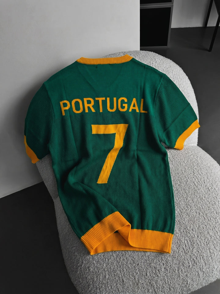 Oversize Portugal Knit T-shirt - Green