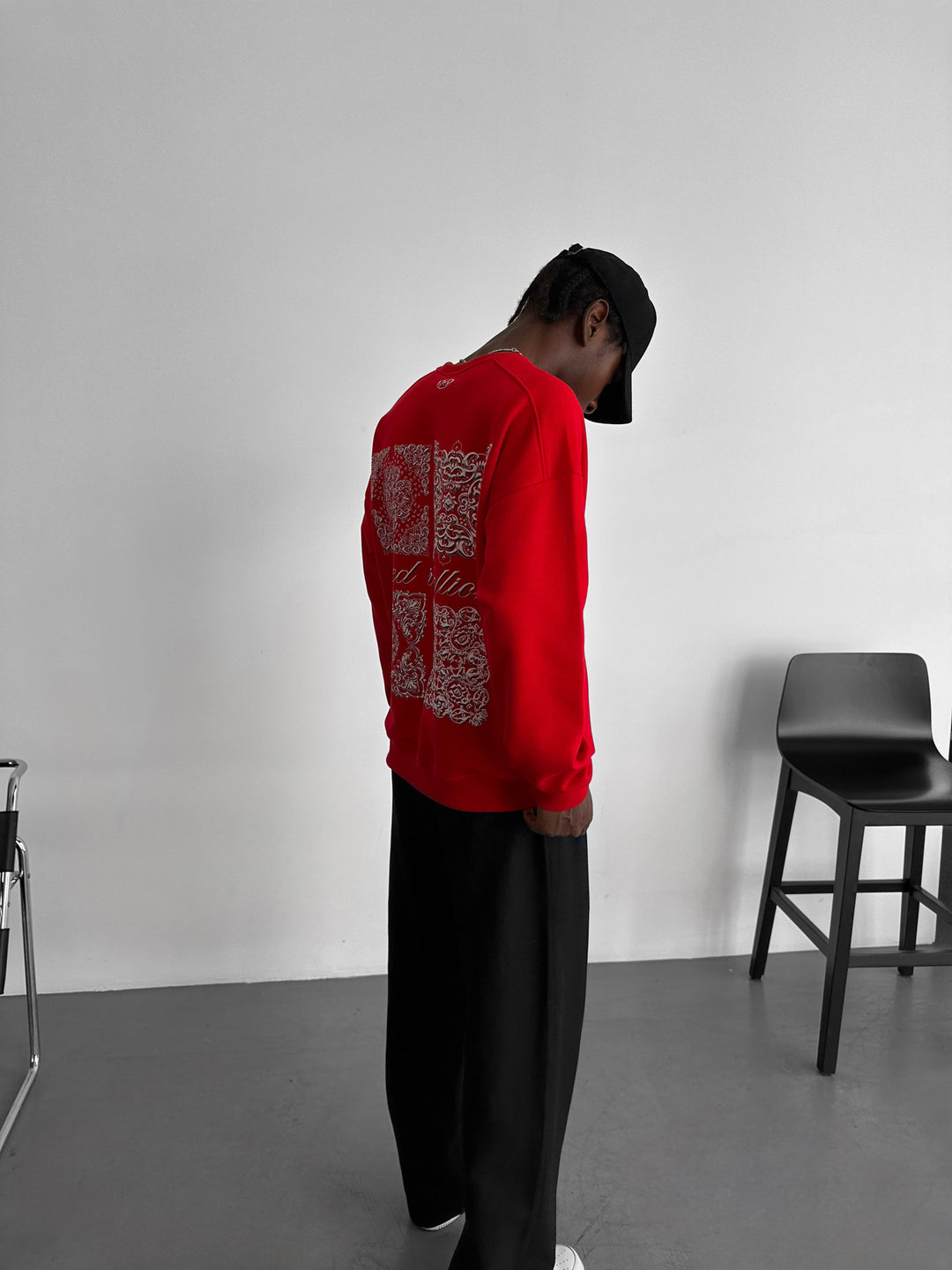 Oversize Sacred Rebellion Sweater - Red