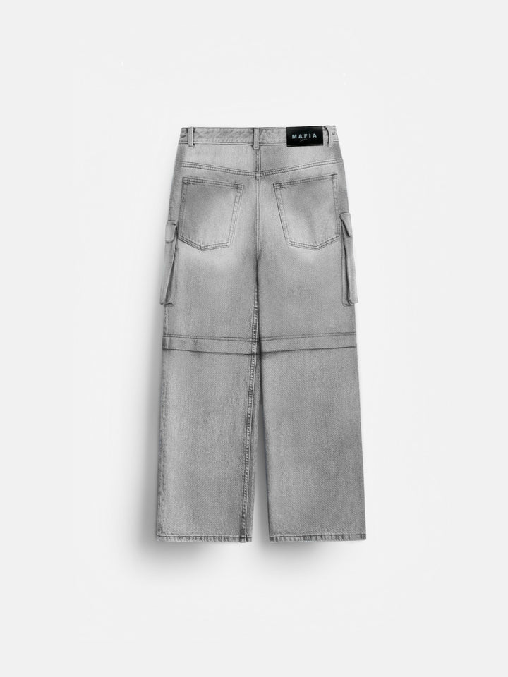 Baggy Cargo Jeans - Grey