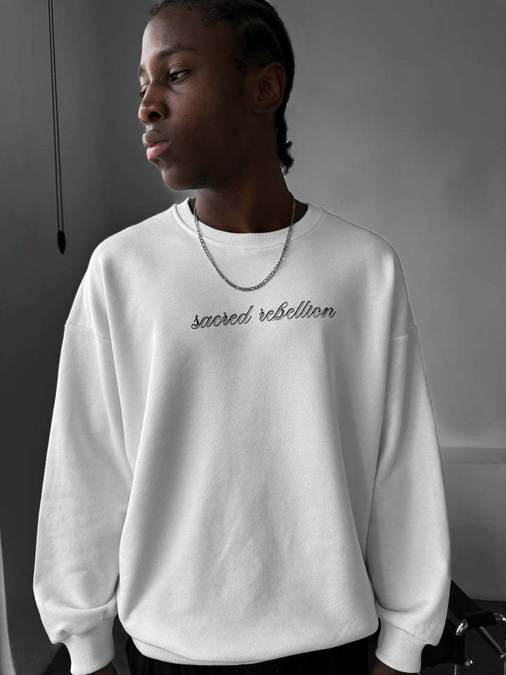 Oversize Sacred Rebellion Sweater - Ecru