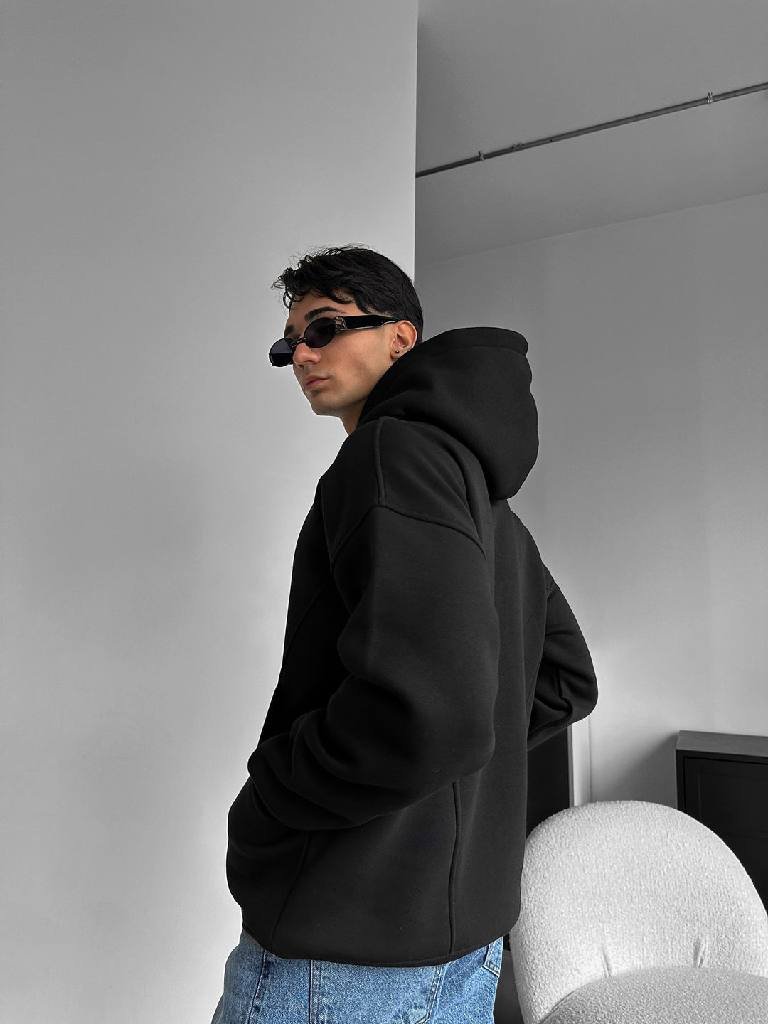 Oversize Get Money Hoodie - Black